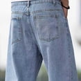 thumbnail image 3 of OGLCCG Baggy Jeans for Boys Y2K Streetwear Vintage Wide Leg Denim Pants Loose Fit Outdoor Jean Pants with Pockets 13-17 Years, 3 of 4