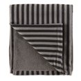 thumbnail image 2 of Contemporary Home Living 44" Black and Gray Striped Embroidered Paw Modern Style Pet Towel, 2 of 4