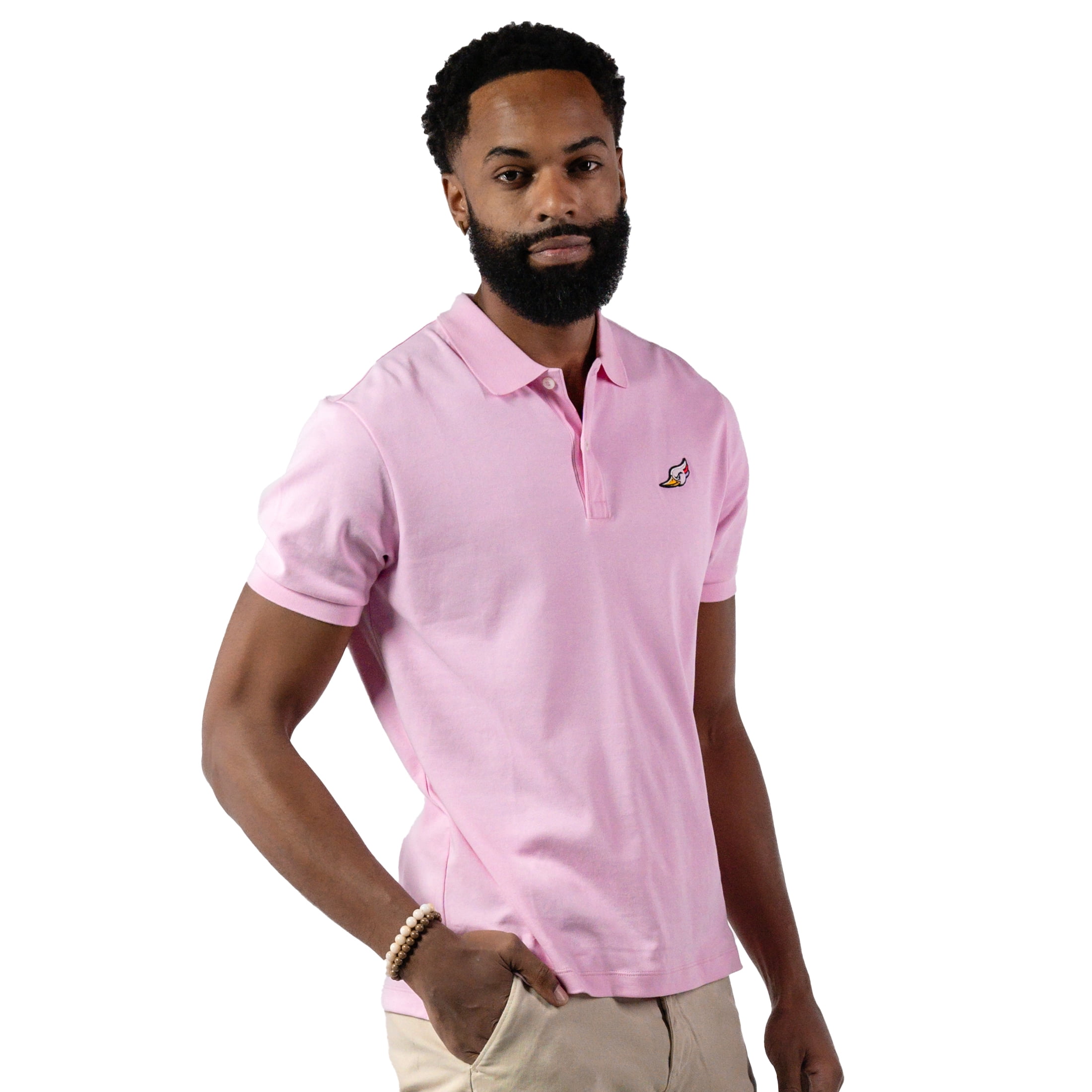 Woodpecker Premium Men's Polo Golf Shirt. 100% Peruvian Cotton
