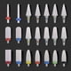 thumbnail image 2 of Juego de brocas de cerámica para uñas, accesorios para máquina de manicura profesional, herramientas eléctricas para decoración de uñas acrílicas, tamaño 3/32" Deng Xun unisex, 2 of 2