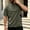 Army Green, variant on Wovilon Men's Quarter-Zip Short Sleeve Athletic Shirt with Side Color Block Panels, Lightweight Stand Collar Moisture-Wicking Performance Wear for Summer Gym and Outdoor Workouts