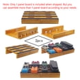 thumbnail image 4 of Tablero de pedal de efectos de guitarra Kit de bricolaje Pedalboard de madera maciza de 11.8 pulgadas, 4 of 8