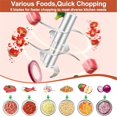 thumbnail image 2 of 450ML Electric Garlic Chopper, Mini Portable Food Processor, Garlic Grinder Masher for Onion, Ginger, Chili, Fruit, Vegetable, Meat, 2 of 5