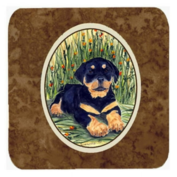 Rottweiler Foam Coasters - Set 4