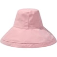 thumbnail image 6 of CoCopeaunts Large Bucket Hat Wide Brim Summer Sun Cap for Female Sun Protection UV Wild Wear Fisherman Hat with Windproof Rope, 6 of 8