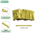 thumbnail image 3 of 800Pack Metal Twist Ties, 6cm Metallic Twists Tie Bread Bags Twisty-Ties, Gold, 3 of 6