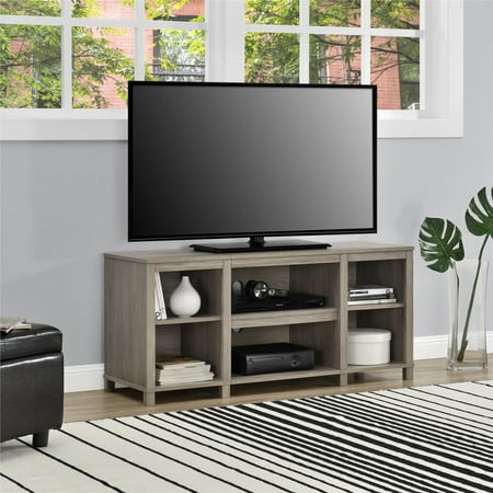 Mainstays Parsons Cubby Tv Stand For Tvs Up To 50 Oak Brickseek