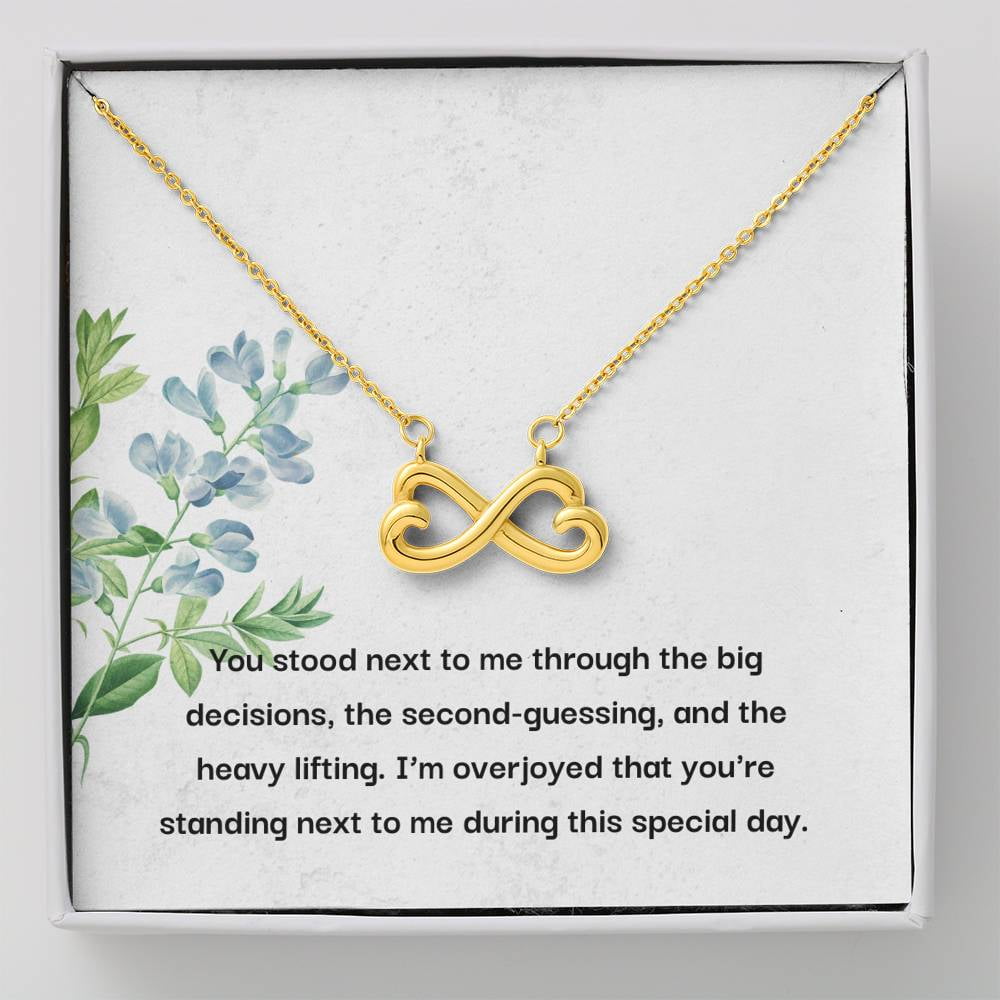 Infinity necklace near me clearance