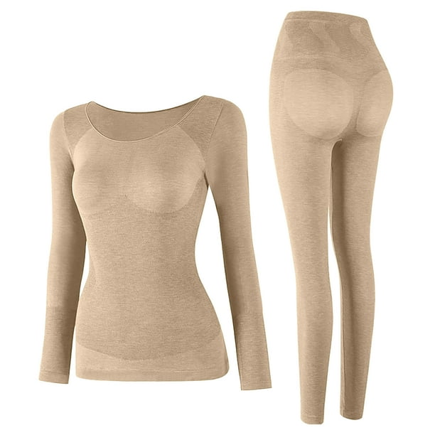 yievot Thermal Underwear Women Ultra-Soft Set Base Layer Top & Bottom Long  Johns Warm Winter Thermal Underwear Set 