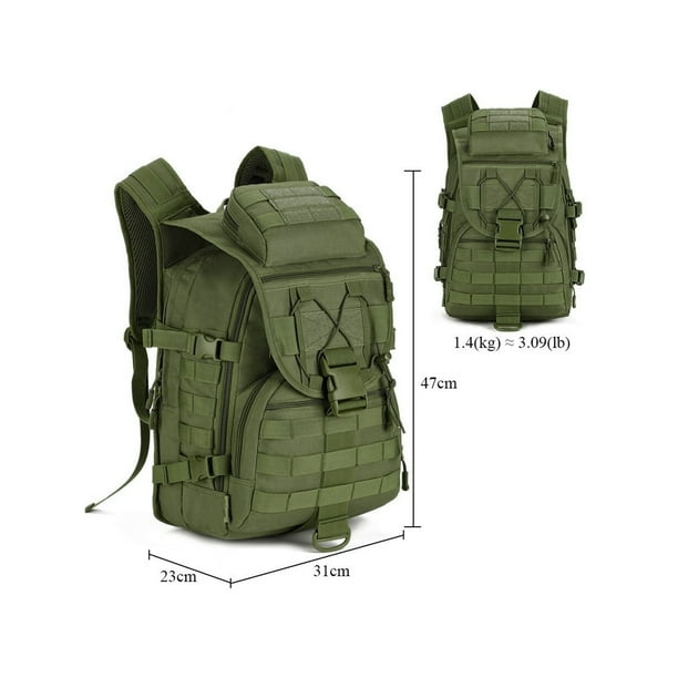 Mochila Táctica Militar LING HAO 35L Resistente Original Uso Rudo Color Verde