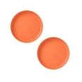 thumbnail image 2 of 2Pcs Plastic Plates - 5.71Inch Small Plates Macaron Color Round Plates Reusable & Washable Salad/Dessert/Appetizer/Small Cake Plates for Party,Weddings,Events & Gathering(Orange), 2 of 7