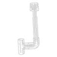 thumbnail image 4 of Almencla Aquarium Skimmer Aquarium Filter Acrylic Rotation Aquarium Cleaner Elbow Set Inner Dia 25mm, 4 of 8