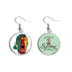 thumbnail image 1 of El Camerún bandera mascara facial gritando Cap Colgante decorativo temporada pendientes de primavera joyas Unbranded M, 1 of 3
