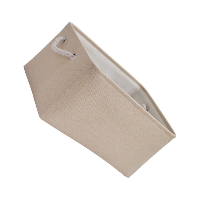 Maytalsory Bac de Rangement à Poignée en Corde Robuste Solution de Rangement Pratique et Fiable Beige 31*21*13 1 Ensemble