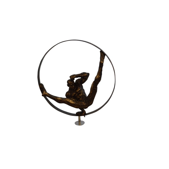 Nifao Gymnastic Resin Statue – Resin Statue, Home Decor, 5"L x 17"W x 22"H