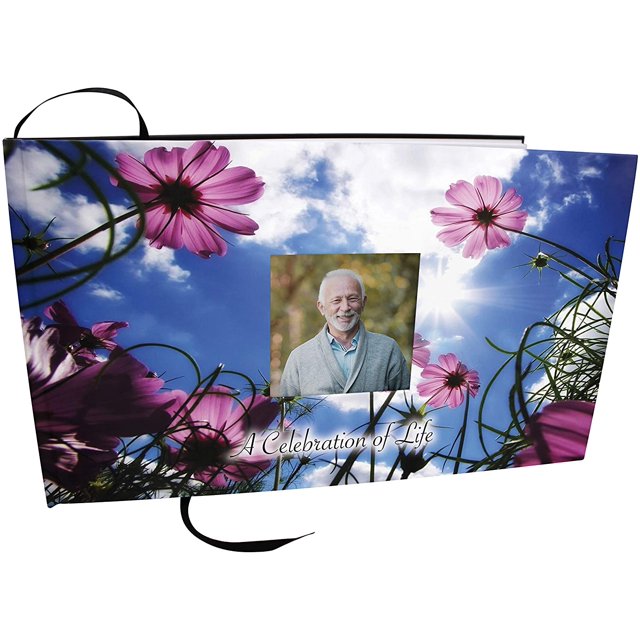 Morning Glories Matching Themed 'Celebration of Life' Guest Book for
