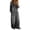 Gray, variant on Denim Overalls for Women Button Down Long Sleeve Casual Baggy Jeans Wide Leg Comfy Summer Jumpsuits with Pockets White XL