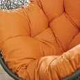 thumbnail image 3 of Modway Hide Outdoor Patio Swing Chair With Stand in Gray Orange, 3 of 9