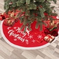 thumbnail image 2 of Gibobby Falda de punto Falda de árbol de punto Navidad Decoración del Navidad Árbol de Navidad Decoración del(Red), 2 of 5