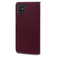 thumbnail image 3 of Compatible for Samsung Galaxy A51 5G Wallet Case with Stand Feature Magnetic Closure Card Slots Short Strap Cover, PU Leather Shockproof Flip Case for Samsung Galaxy A51 5G 6.5 Inch,Winered, 3 of 7