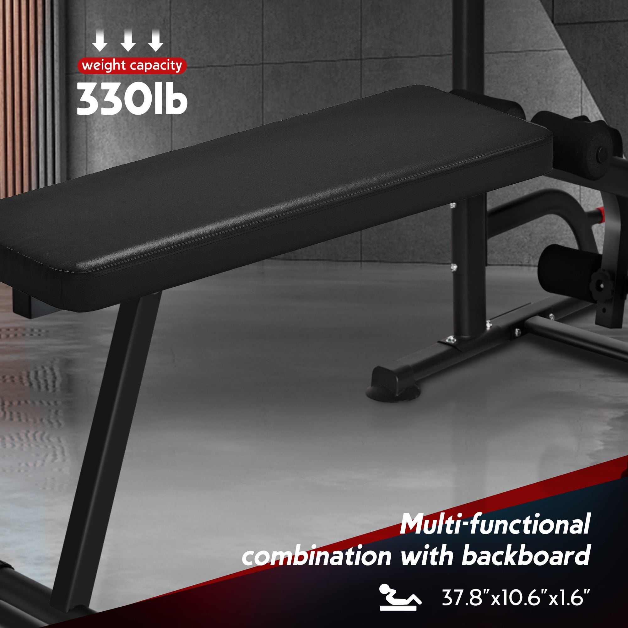 SogesPower Power Tower Dip Station Pull Up Bar Stand with Adjustable Height, Multifuctional Traing Equipment for Home