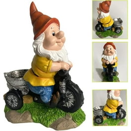 Decoration Terrasse Exterieur Statue De Nain De Jardin En Résine - Figurines De Nains Jouant De Statue De Jardin à Vendre