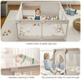thumbnail image 3 of NimbleRest 59"x59" Large Baby Playpen， Play yard Fence for Toddlers, Gray, 3 of 6