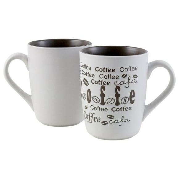 Mainstays Glaze COFFEE CAFÉ white 13OZ Mug