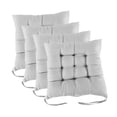 thumbnail image 3 of 4 piezas de cojín para silla de comedor, cojín para silla de cocina, relleno de poliéster suave Gris, 3 of 9