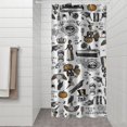 thumbnail image 2 of Halloween Pattern Shower Curtain 36"x72" ,Bathroom Decorative Shower Curtains Set with 12 Hooks,Modern Waterproof Washable Shower Curtain, 2 of 6