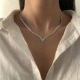 thumbnail image 3 of Collar de espiga de cadena de serpiente plana Para mujer, joyería de moda coreana, gargantilla de fiesta, regalo de fiesta, Collares Para mujer, 3 of 4