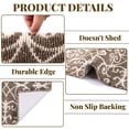 thumbnail image 3 of 2Pack Yamaziot 2'x6' Runner Rug for Hallway, Runners Rugs for Floor Mat, Non Slip Washable Brown Carpet, 3 of 6