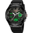 thumbnail image 2 of Men's Waterproof Sports Watch with Dual Display Multifunction Chronograph Week Date Analog Digital for Outdoor, 2 of 12