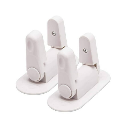 FACEGA 2Pcs Child Proof Door Lock with Strong 3M Adhesive, Dual-Button Child Safety Locks for Doors, Easy Install Toddler Door Lock, Quick Adult Access Door Handle Baby Proof