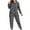 Black, variant on Women's Star Pajama Sets 2 Piece Loungewear Long Sleeve Top and Bottom Cozy Pjs with Pockets Soft Sleepwear
