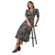 thumbnail image 1 of Dorothy Perkins - Vestido Midi Estampado de Leopardo para Mujer (Negro), 1 of 4