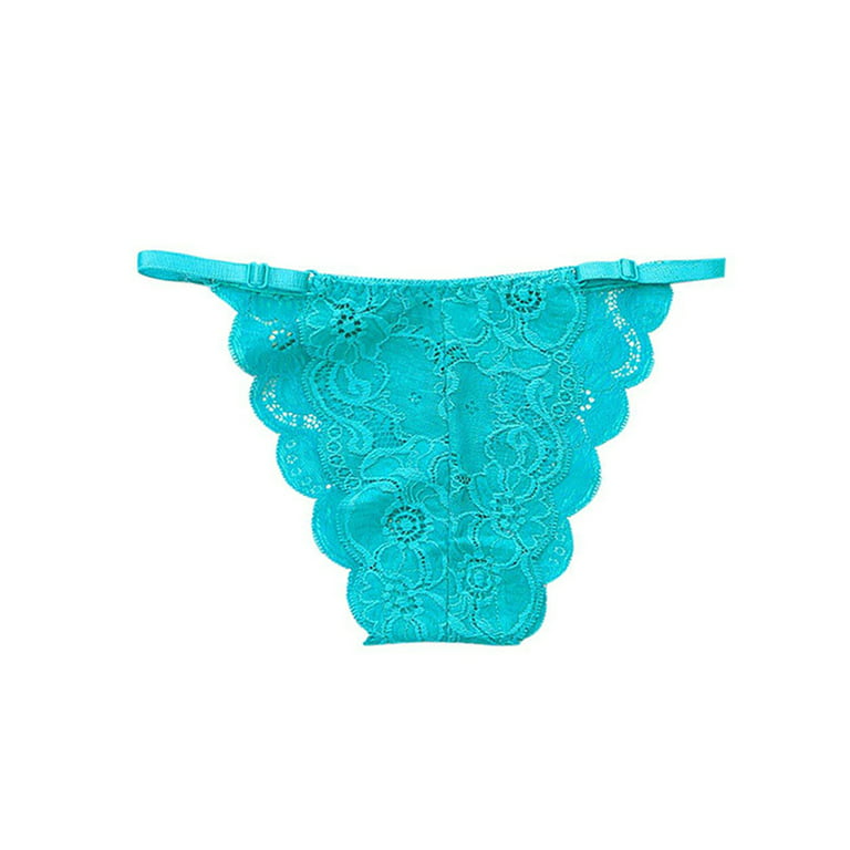 Ochine Women G-string Panties Low Rise T Back Ultra-Soft See Through Bikini  Bottom Thong Tanga Hipster Briefs Sexy Lingerie with Lace Embroidery 