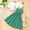 Green, variant on PatPat 2pcs Kid Girl Dress and Cardigan Floral Print Sleeveless Dress and Ruffled Long-sleeve Orange Cardigan Set