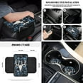 thumbnail image 5 of Renewold Deer Skull Camo Hunting Forest Car Seat Cover Set 12 PCS with Steering Wheel Cover Seat Belt Armrest Cover Garbage Bin Air Vent Pocket Rearview Mirror Cover Coaster Keychain Car Accessories, 5 of 7