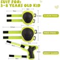 thumbnail image 2 of Kids Sports Protective Gear Set, 6PCS Wrist Guard Knee Elbow Pads for Children Protection Skateboard Skating-green, 2 of 4