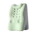 thumbnail image 3 of Cojín de apoyo lumbar para la espalda con protección para el cuello, cómodo cojín de cuña para cama, almohada cervical de espuma viscoelástica para Verde gris, 3 of 8