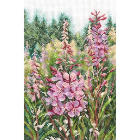 UPC: 4742022975626 | Raspberry candles of willowherbs M863 Counted Cross Stitch Kit