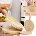 ZY6.5IN Round Wooden Tortilla Press Maker, Mexican Tortillera Presser