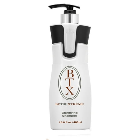 Keratin Cure BTX Brazilian Be The Xtreme 15 oz Clarifying Shampoo Deep Cleansing Best REAL results Anti-Residue moisturizing hair ingredients Lightweight & non