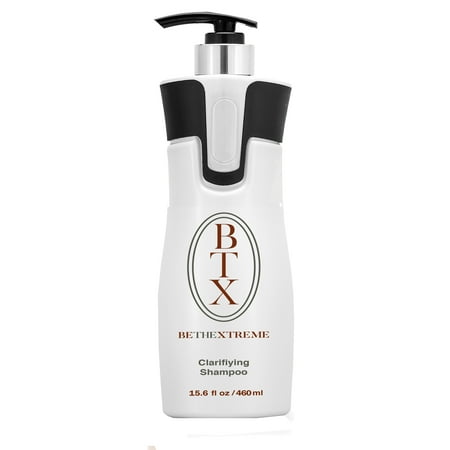 Keratin Cure BTX Brazilian Be The Xtreme 15 oz Clarifying Shampoo Deep Cleansing Best REAL results Anti-Residue moisturizing hair ingredients Lightweight & non (Best Non Sls Shampoo)