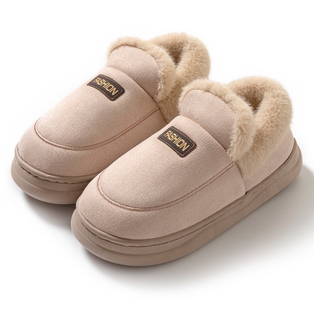 Pantuflas Esponjosas para Casa Zapatos Mujer Y Hombre Espalda Cerrada Interior Exterior