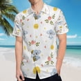 thumbnail image 5 of High Quality Hawaiian Shirts for Men Short Sleeve Aloha Beach Shirt Floral Summer Casual Button Down Shirts Blouses QXS4ZA, 5 of 7