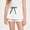 White, variant on Girls Bow Decor Skort Shorts High Waist Elastic Waistband Layered Casual Skort Cute Fashion Bottoms for Daily Wear and Party Events Navy 9 Years
