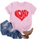 thumbnail image 1 of Camisetas de Manga Corta para Mujeres, Camiseta de Cuello Redondo Impresa de Moda, Primavera Y Verano Casual, 1 of 1
