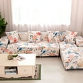thumbnail image 1 of Printed Sofa Slipcover for 1/2/3/4 Seater Couch - Spandex Stretch Fit with Elastic Strap Sofa Cover -  Easy-Going Anti-Wrinkle Slip Resistant Couch Cover, 1 of 9